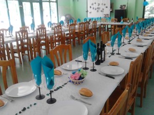 Salón Socios montado para Reserva